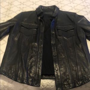 ALLSAINTS ( Medium) black leather jacket